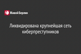 Ликвидирована крупнейшая сеть киберпреступников