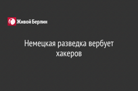 Немецкая разведка вербует хакеров