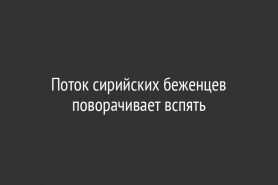 Поток сирийских беженцев поворачивает вспять