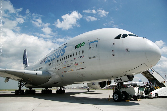 Airbus A380 на&nbsp;авиа-шоу ILA 2010