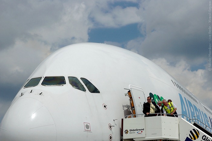 Airbus A380 на&nbsp;авиа-шоу ILA 2010